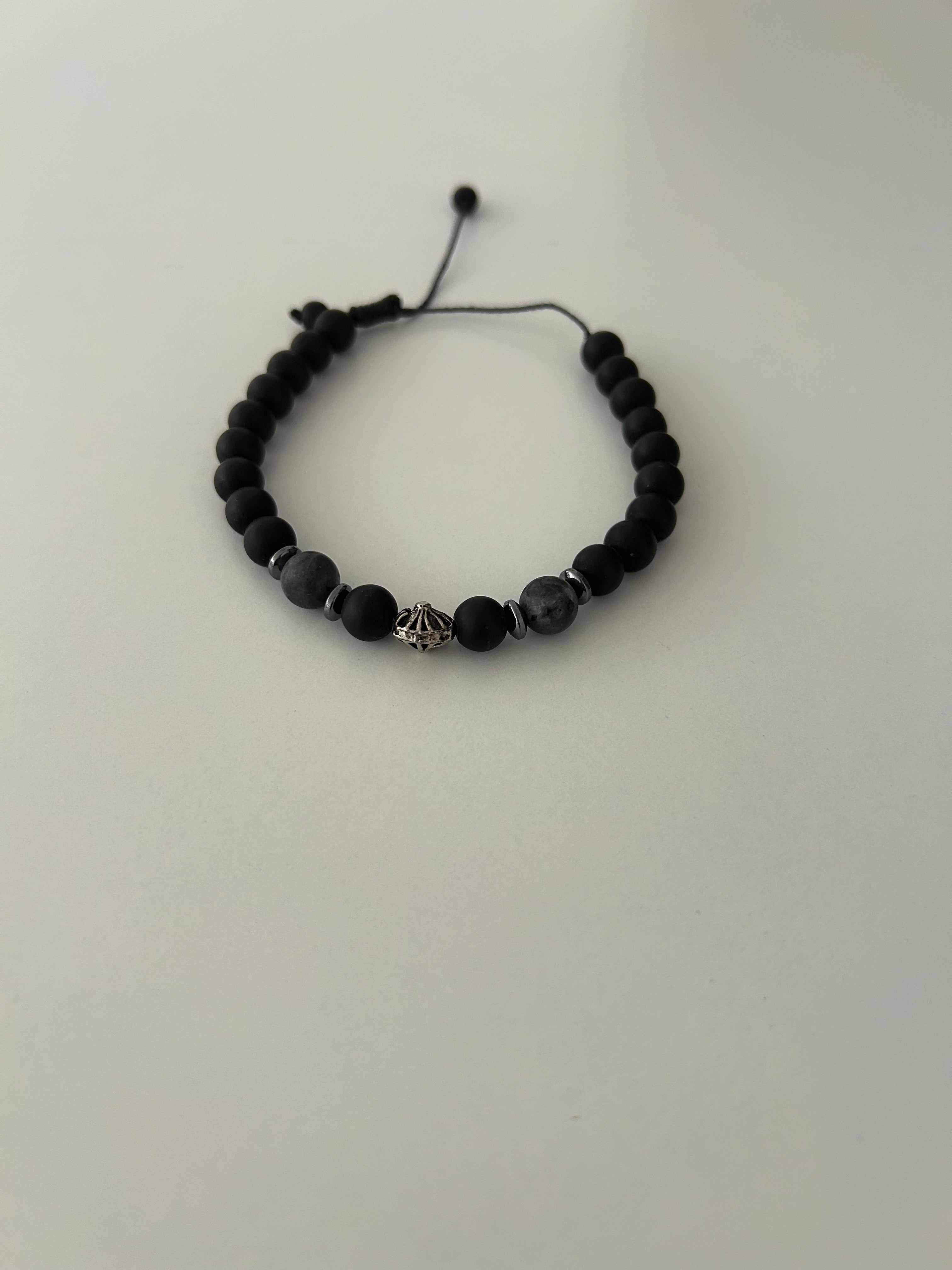 Pulsera de Fina de hematita y acero