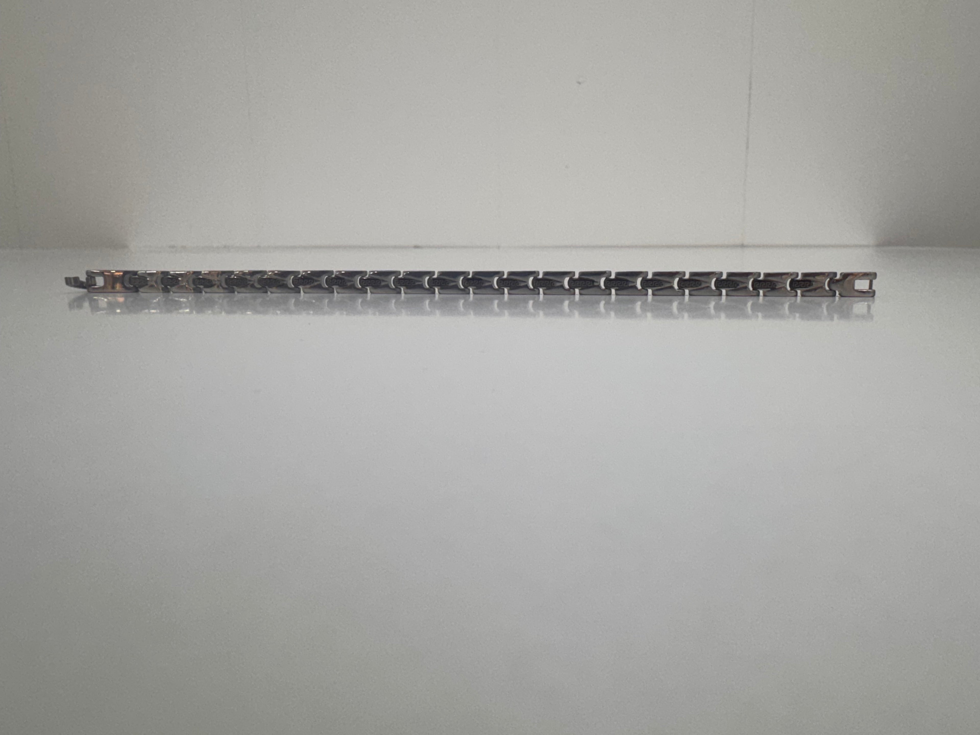 Pulsera de Acero Greca Calada
