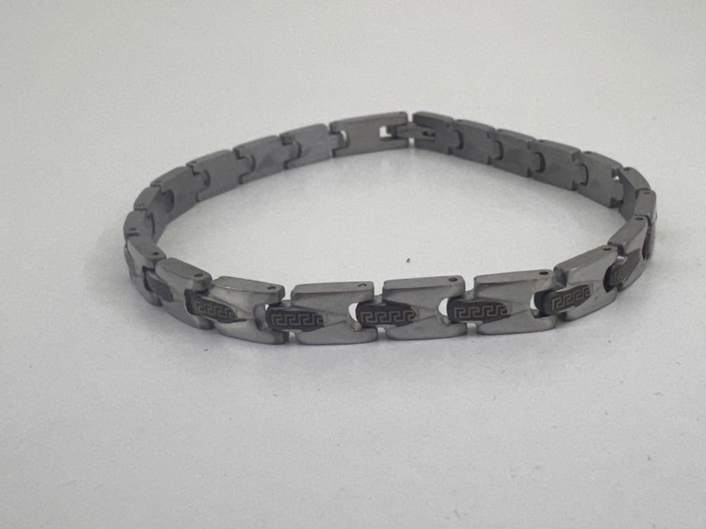 Pulsera de Acero Greca Calada
