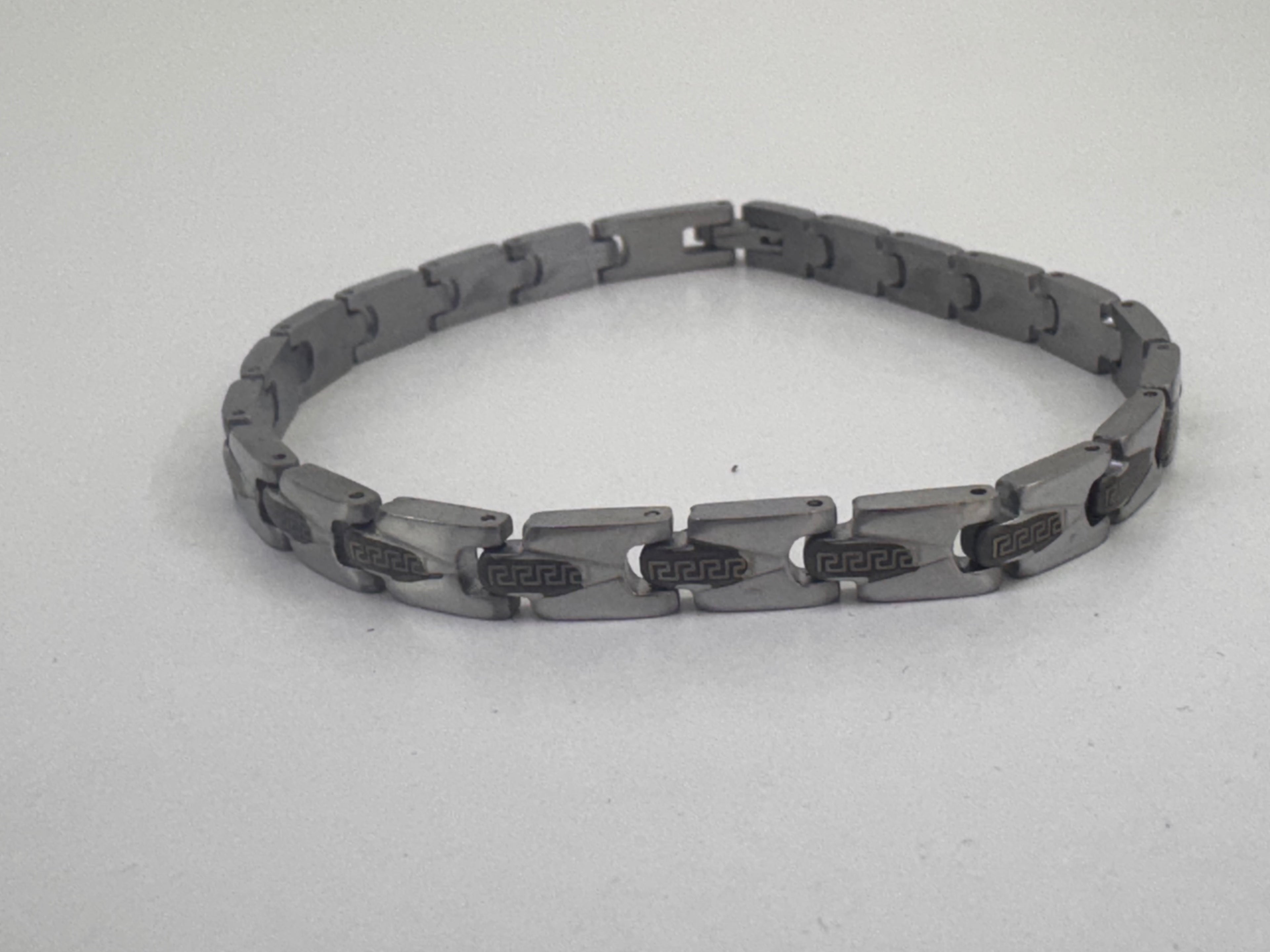 Pulsera de Acero Greca Calada