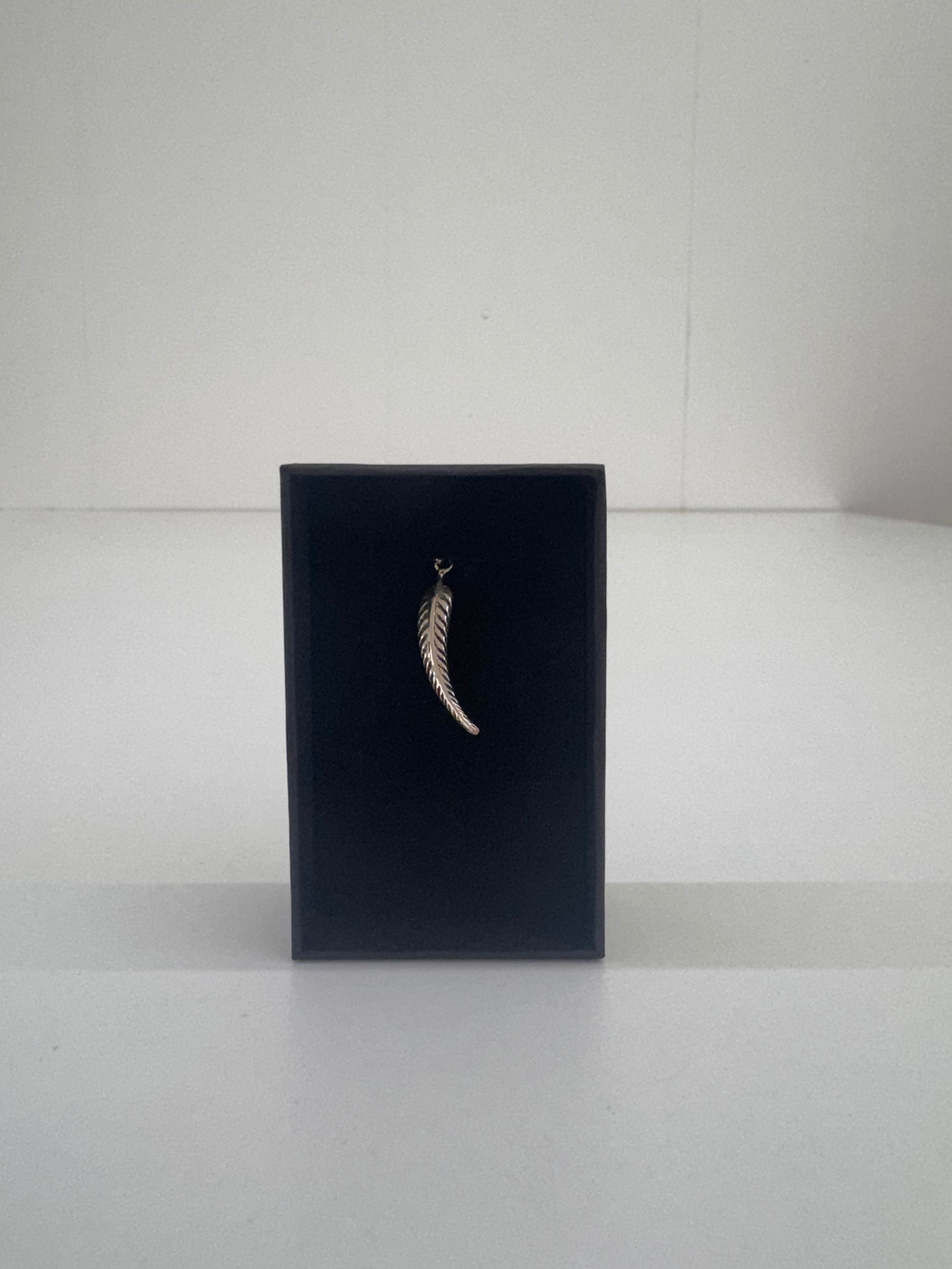 Colgante Charm Plata Pluma 29 x 5 mm