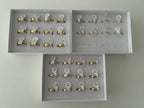 Anillos Acero media 1/2 caña dorado
