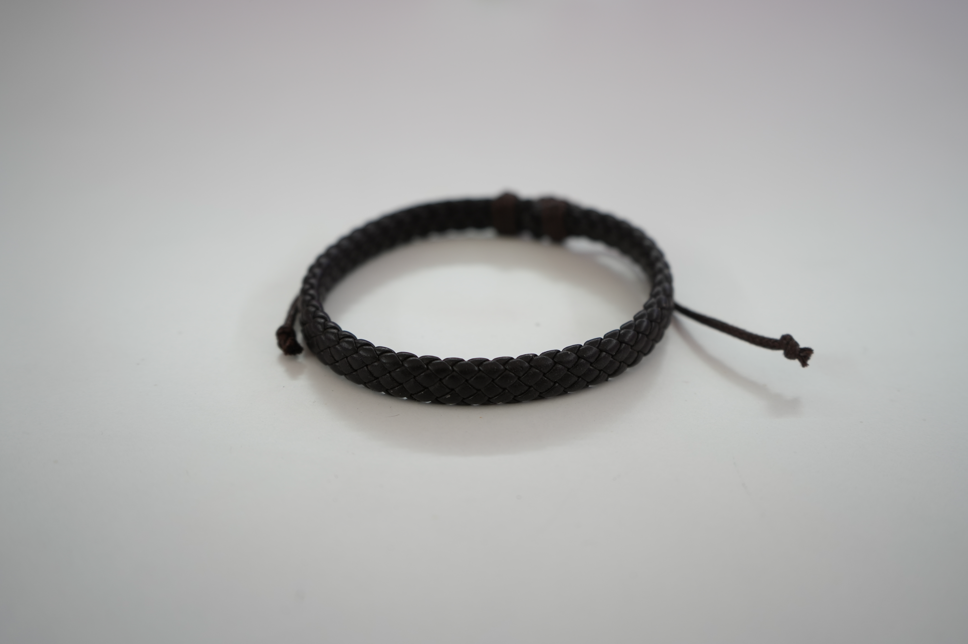 Pulsera De Cuero Vintage 4 Cuerdas