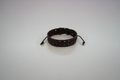 Pulsera de Cuero Vintage Marrón Oscuro