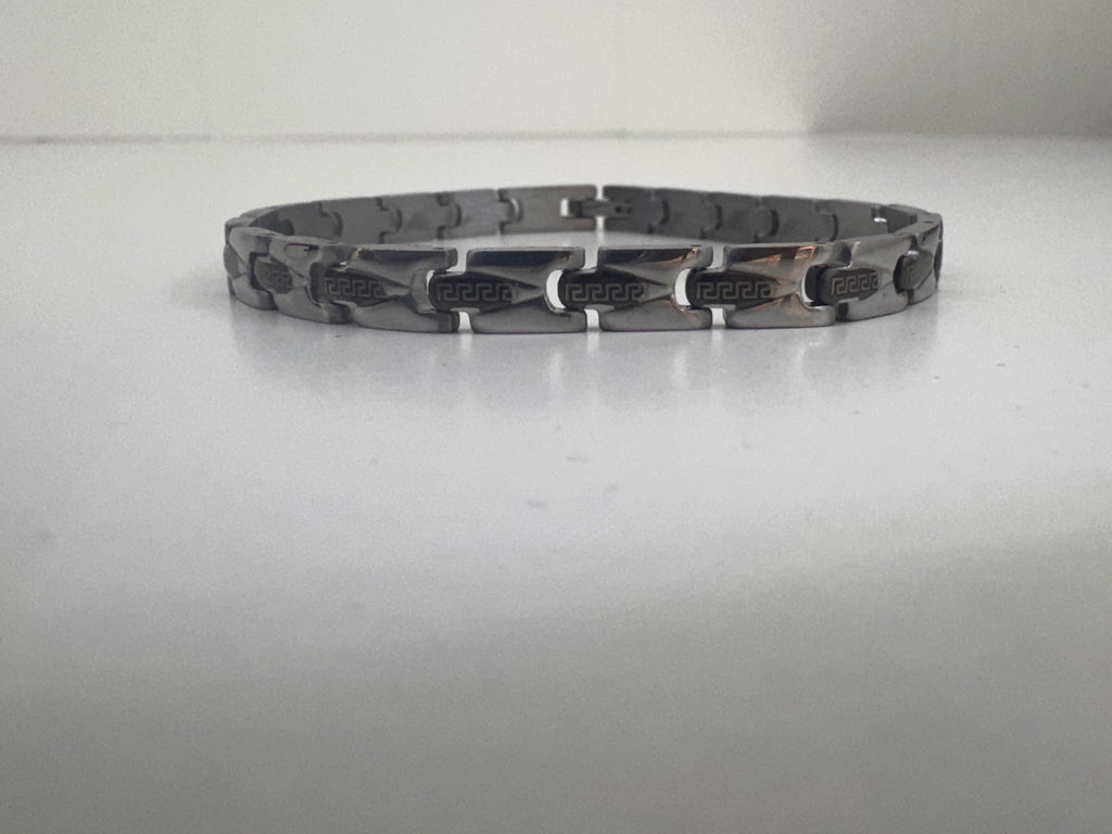Pulsera de Acero Greca Calada
