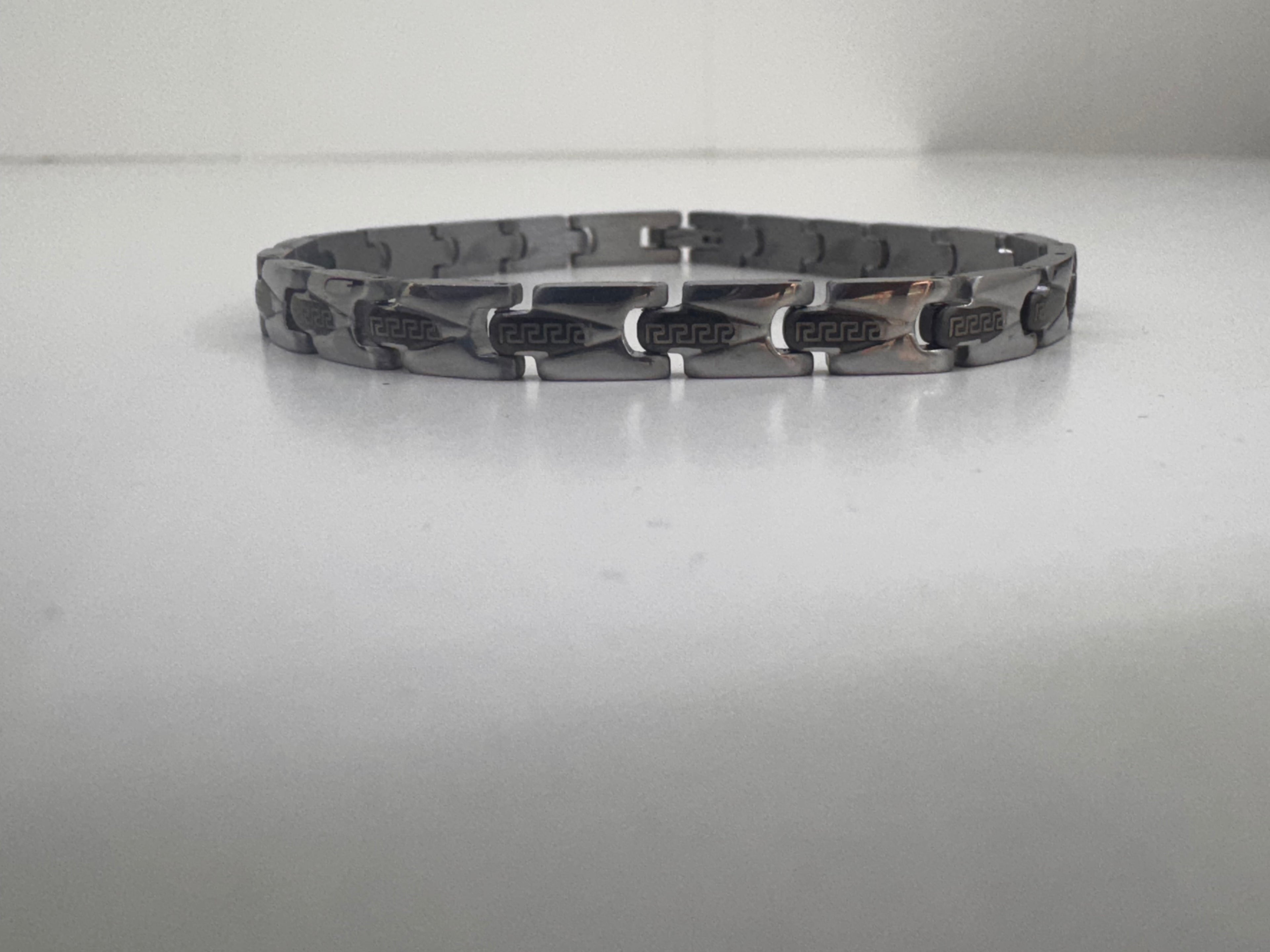 Pulsera de Acero Greca Calada