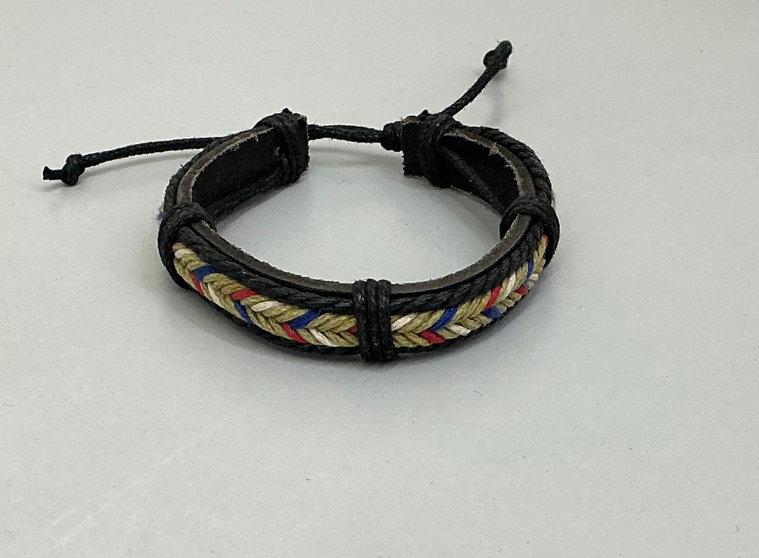 Pulsera de Cuero Vintage de Colores